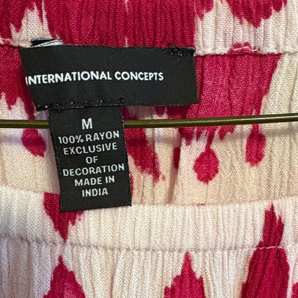 INC International Concepts Pink and White Blouse - Picture 2 of 6